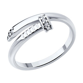 Кольцо SOKOLOV - Серебро 925, Фианит (арт. 94014212)