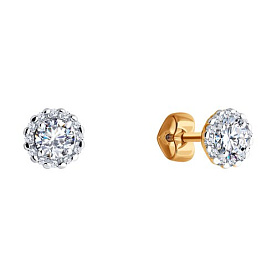 Серьги Diamant - Золото 585, Фианит (арт. 51-122-02211-1)