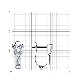 Серьги SOKOLOV - Серебро 925, Фианит (арт. 94026109)