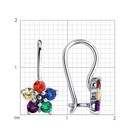 Серьги Diamant - Серебро 925, Фианит (арт. 94-120-02141-1)