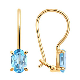 Серьги SOKOLOV - Золото 375, Топаз (арт. 37727399)