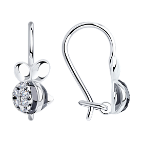 Серьги Diamant - Серебро 925, Фианит (арт. 94-120-00987-1)