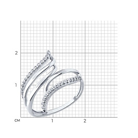 Кольцо Diamant - Серебро 925, Фианит (арт. 94-110-00197-1)