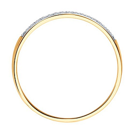 Кольцо SOKOLOV - Золото 375, Фианит (арт. 018353-4)