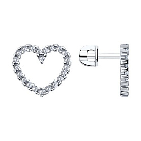 Серьги SOKOLOV - Серебро 925, Фианит (арт. 94026760)