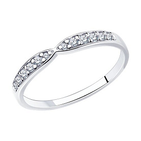 Кольцо SOKOLOV - Серебро 925, Фианит (арт. 94013525)