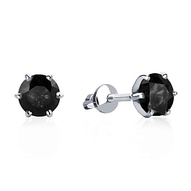 Серьги Platinum Lab. - Платина 950 (арт. ПС-088Ч-02)