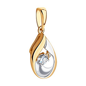 Подвеска SOKOLOV - Золото 375, Фианит (арт. 036005-4)