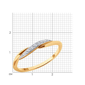 Кольцо Diamant - Золото 585, Фианит (арт. 51-110-02306-1)