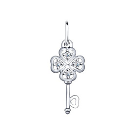 Подвеска SOKOLOV - Серебро 925, Фианит (арт. 94031867)