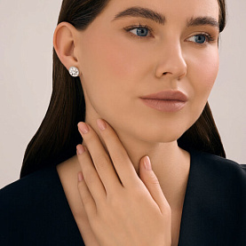 Серьги SOKOLOV - Серебро 925, Фианит (арт. 94027124)