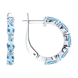 Серьги SOKOLOV - Серебро 925, Топаз (арт. 92022138)