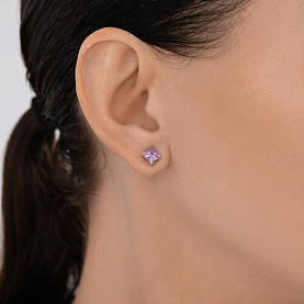 Серьги SOKOLOV - Серебро 925, Аметист (арт. 92025322)