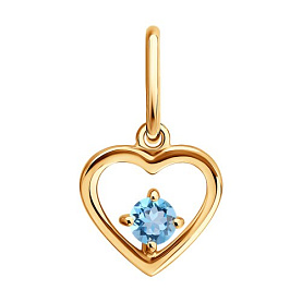 Подвеска SOKOLOV - Золото 585, Топаз (арт. 733113)