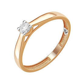 Кольцо ООО "Новый Бриллиант" - Золото 585, Бриллиант (арт. 113100144)