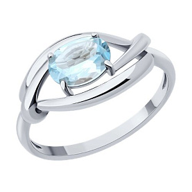 Кольцо Diamant - Серебро 925, Топаз (арт. 94-310-00186-1)